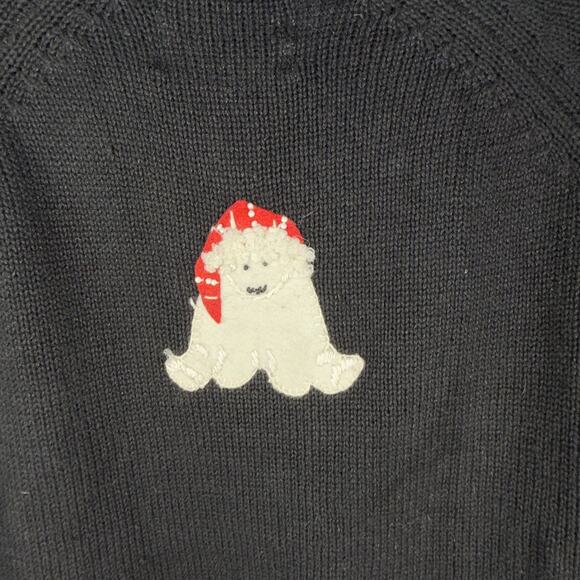 VTG Y2K Heirloom Collectibles Size XL Christmas Cardigan Snowflakes Polar Bears - Picture 11 of 11